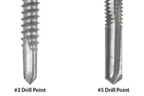 #3 and #5 drill points