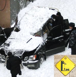 Car with snow